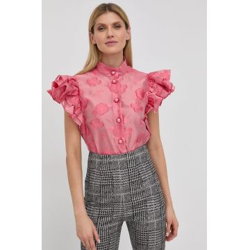 Custommade Cămașă Olina femei, culoarea violet