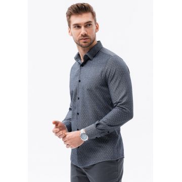 Camasa cu model si guler clasic