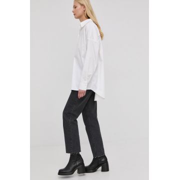 Notes du Nord camasa Kira femei, culoarea alb, cu guler clasic, relaxed Notes du Nord camasa Kira femei, culoarea alb, cu guler clasic, relaxed
