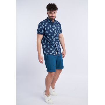 Camasa cu maneci scurte si model tropical