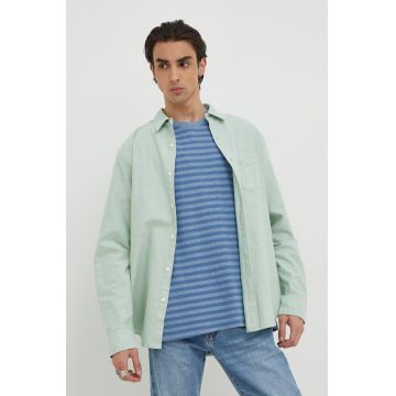 Levi's cămașă din bumbac bărbați, culoarea verde, cu guler clasic, regular 85748.0127-Greens