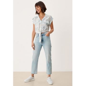 Camasa crop cu maneci scurte