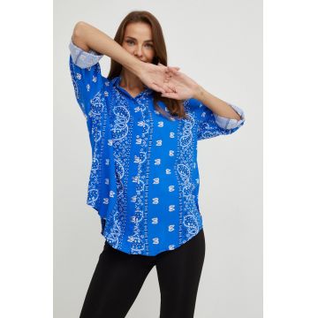 Answear Lab camasa femei, cu guler clasic, relaxed