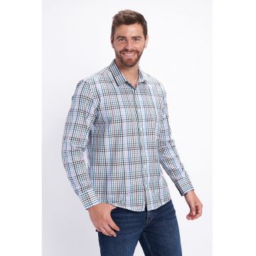 Camasa regular fit cu model in carouri