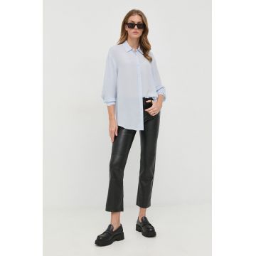 Trussardi camasa femei, cu guler clasic, regular