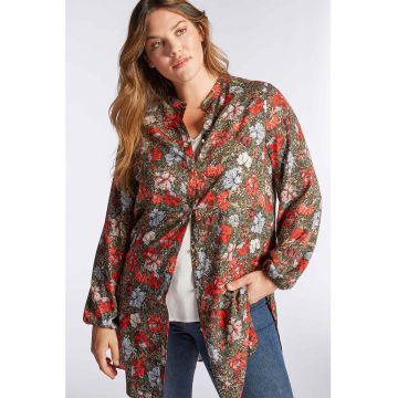 Camasa lunga cu model floral