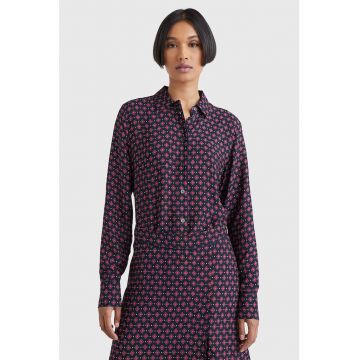 Camasa regular fit cu imprimeu geometric