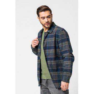 Camasa de bumbac cu model in carouri Clemens