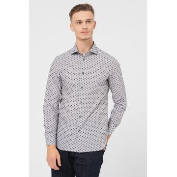 Camasa regular fit cu imprimeu logo