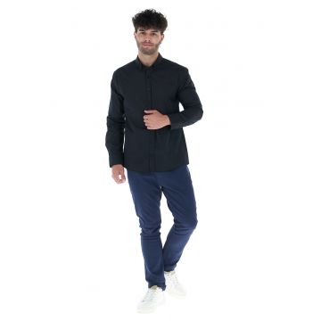 Camasa regular fit de bumbac cu buline micro Camasa regular fit de bumbac cu buline micro
