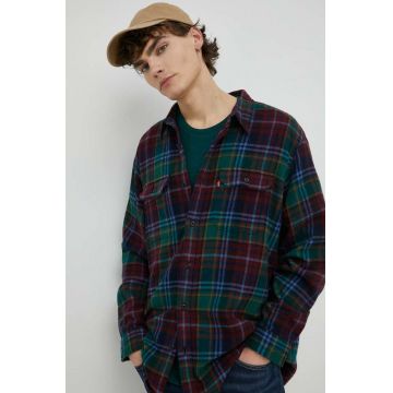 Levi's camasa din bumbac barbati, cu guler clasic, relaxed