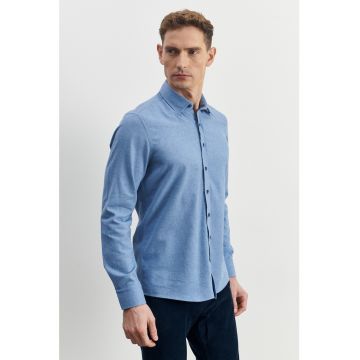 Camasa slim fit din amestec de bumbac