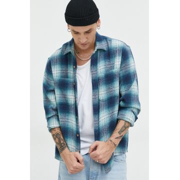 Abercrombie & Fitch camasa din bumbac barbati, cu guler clasic, relaxed