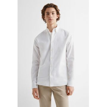 Camasa slim fit cu guler Oxford