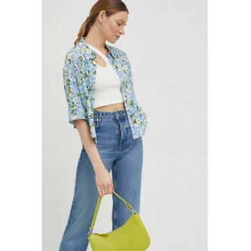 Marc O'Polo camasa DENIM femei, cu guler clasic, relaxed