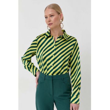 MAX&Co. camasa de matase cu guler clasic, regular
