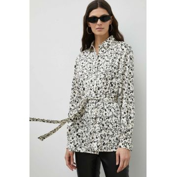 Bruuns Bazaar camasa Acacia Codine femei, cu guler clasic, relaxed