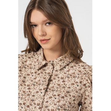 Camasa cu model floral si maneci bufante Kim Camasa cu model floral si maneci bufante Kim
