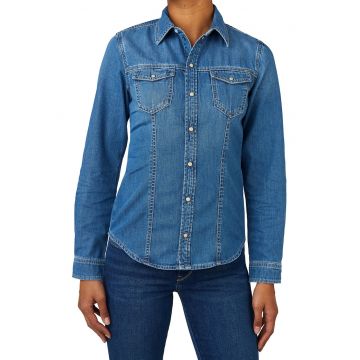 Camasa din chambray cu maneci lungi