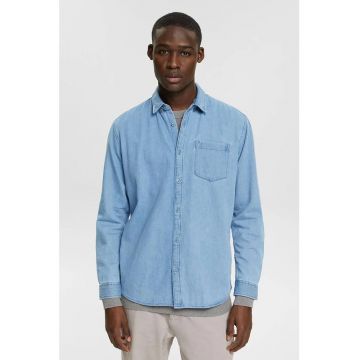 Camasa din denim cu maneci cazute