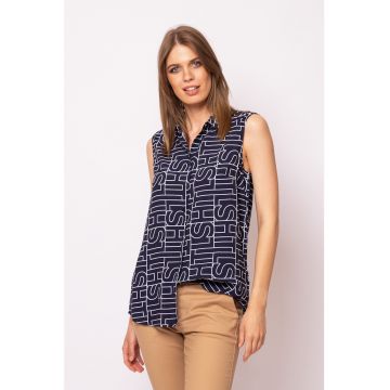 Camasa cu model grafic - fara maneci Ruanna23