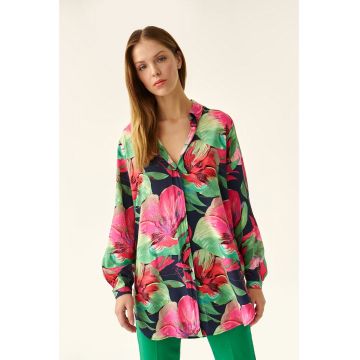 Camasa lejera cu imprimeu floral