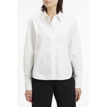 Camasa relaxed fit cu segment crop pe partea din spate
