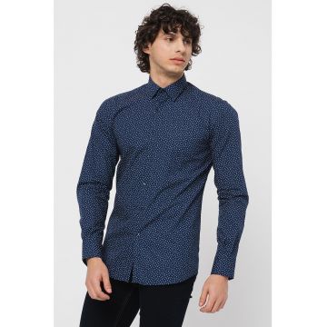Camasa slim fit cu imprimeu