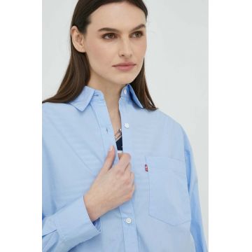 Levi's camasa din bumbac femei, cu guler clasic, relaxed