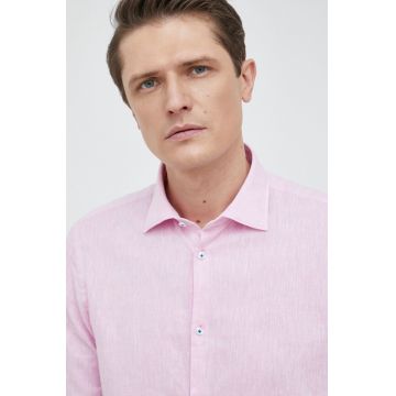 Manuel Ritz camasa de in culoarea roz, cu guler italian, regular