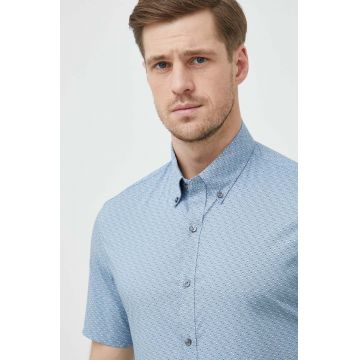 Michael Kors camasa barbati, cu guler button-down, slim