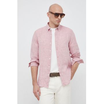 Michael Kors camasa de in culoarea roz, cu guler button-down, slim