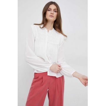Pepe Jeans camasa Elisa femei, culoarea bej, regular