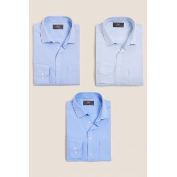 Set de camasi regular fit - 3 piese