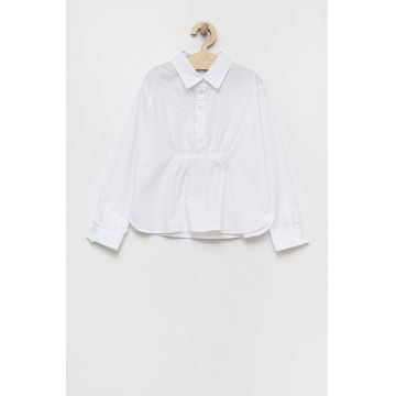 Birba&Trybeyond camasa de bumbac pentru copii culoarea alb