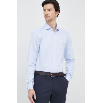 BOSS camasa din bumbac barbati, cu guler italian, slim