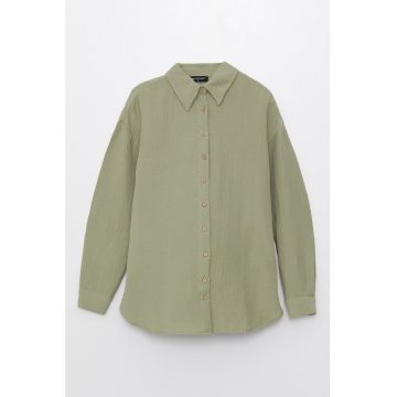 Camasa cu guler ascutit pentru gravide