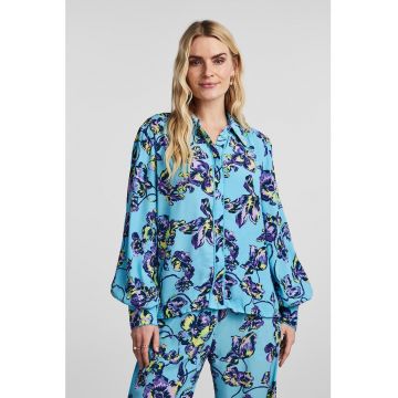 Camasa cu model floral Topaz