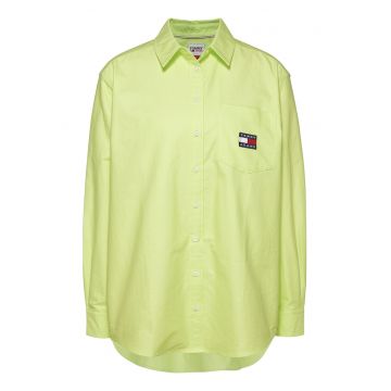 Camasa relaxed fit de bumbac organic cu buzunar pe piept