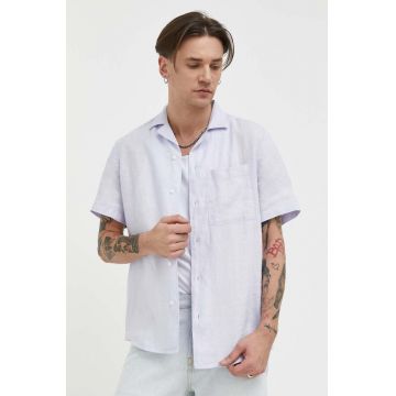 HUGO camasa de in culoarea violet, regular