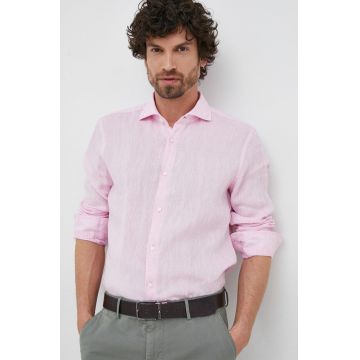 Joop! camasa de in culoarea roz, cu guler italian, slim