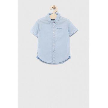 Pepe Jeans camasa de bumbac pentru copii Misterton