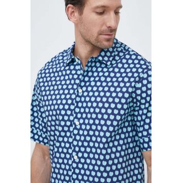 United Colors of Benetton camasa din bumbac barbati, cu guler clasic, regular