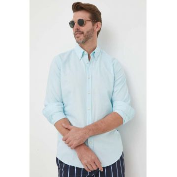 BOSS camasa din bumbac BOSS ORANGE barbati, cu guler italian, regular