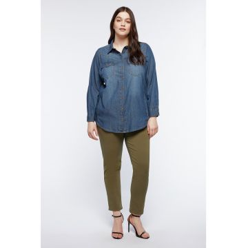 Camasa de denim cu buzunare multiple
