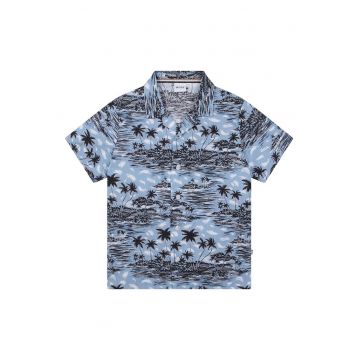 - Camasa din bumbac cu model tropical