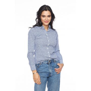 Camasa slim fit cu imprimeu floral