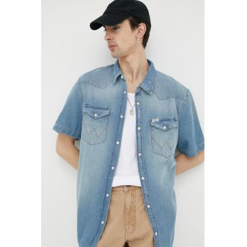 Wrangler camasa jeans barbati, cu guler clasic, regular Wrangler camasa jeans barbati, cu guler clasic, regular