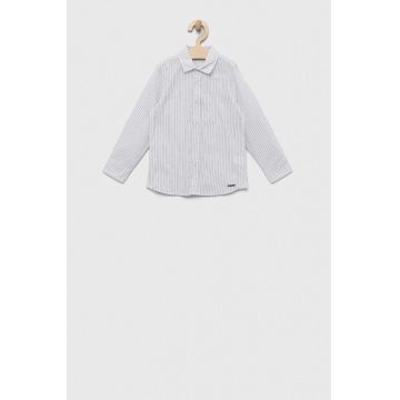 Birba&Trybeyond camasa de bumbac pentru copii culoarea alb