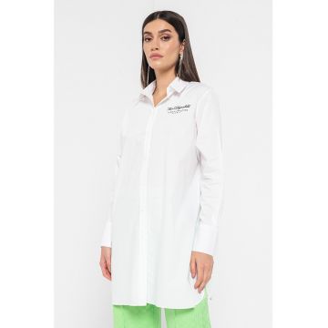 Camasa lunga de bumbac organic cu logo